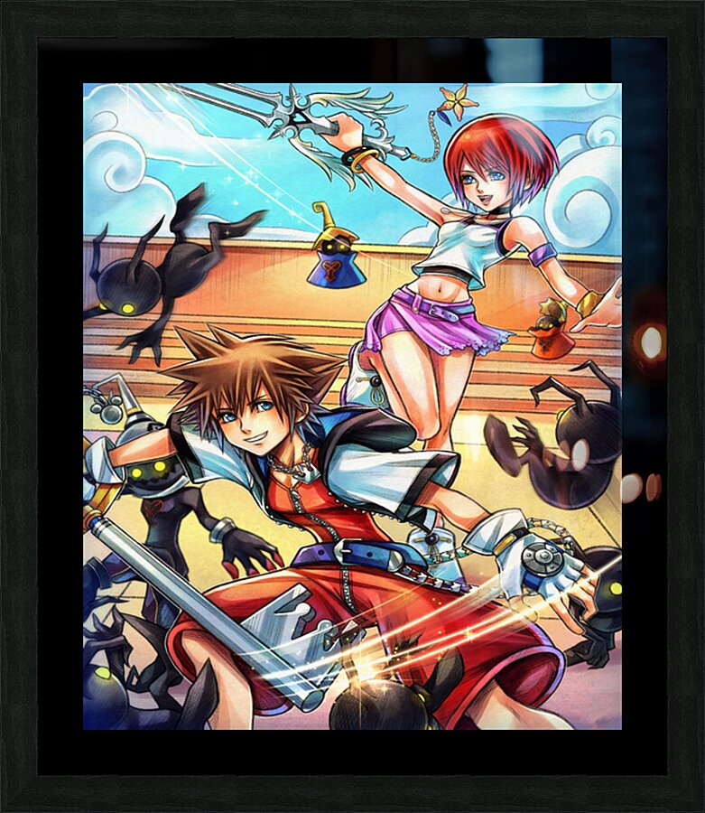 kingdom hearts Picture Frame print