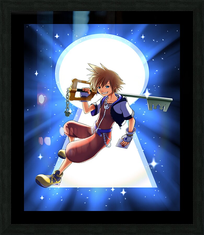 kingdom hearts Picture Frame print