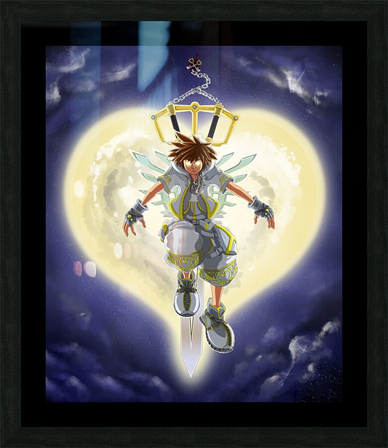 kingdom hearts Picture Frame print