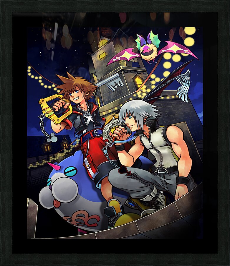 kingdom hearts Picture Frame print