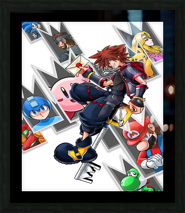 kingdom hearts Picture Frame print