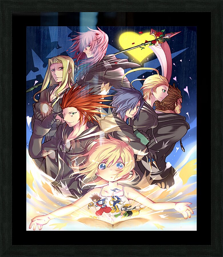 kingdom hearts Picture Frame print