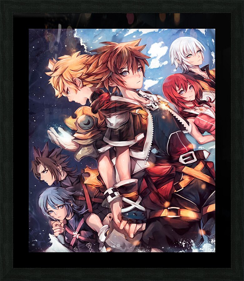 kingdom hearts Picture Frame print
