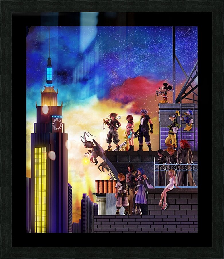 kingdom hearts Picture Frame print