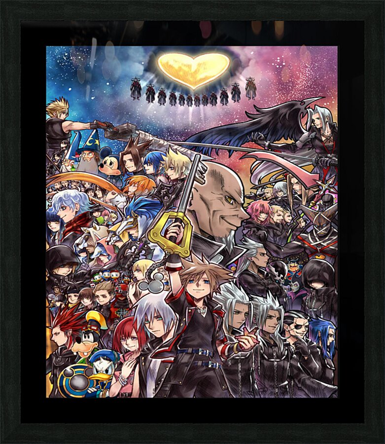 kingdom hearts Picture Frame print