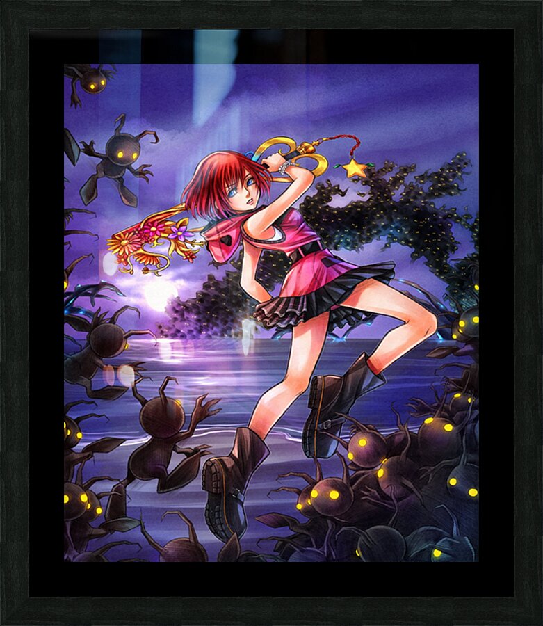 kingdom hearts Picture Frame print