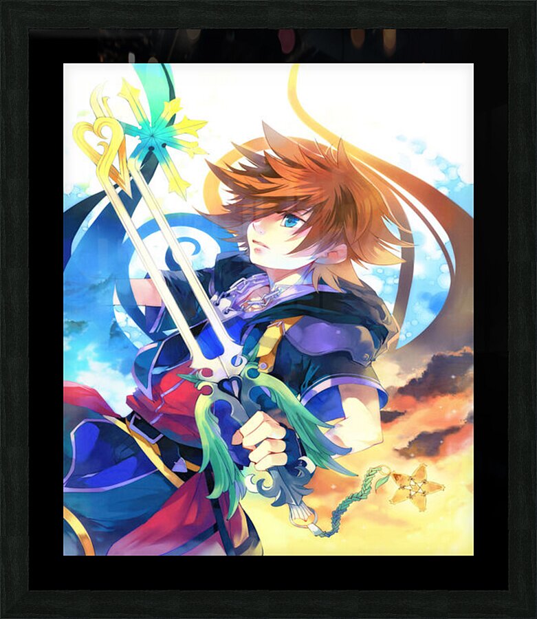 kingdom hearts Picture Frame print