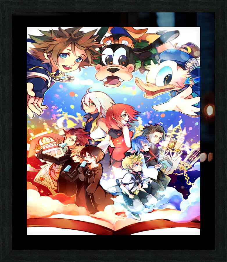 kingdom hearts Picture Frame print