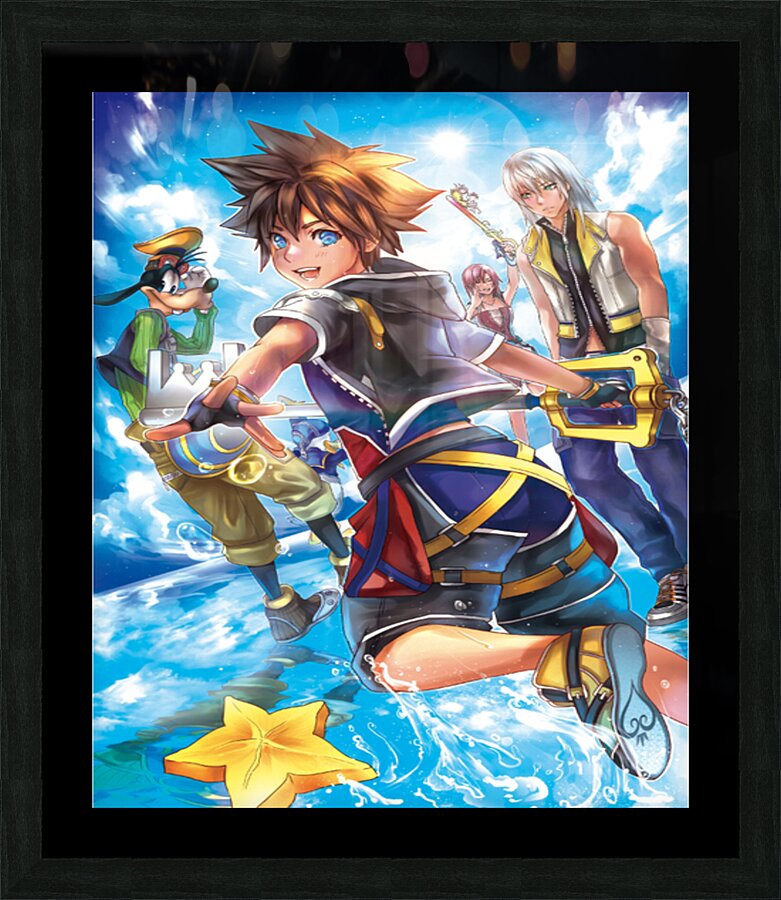 kingdom hearts Picture Frame print