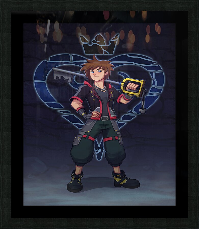 kingdom hearts Picture Frame print