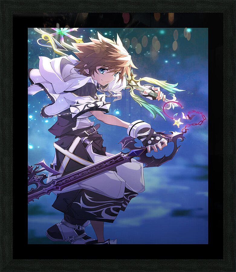 kingdom hearts Picture Frame print