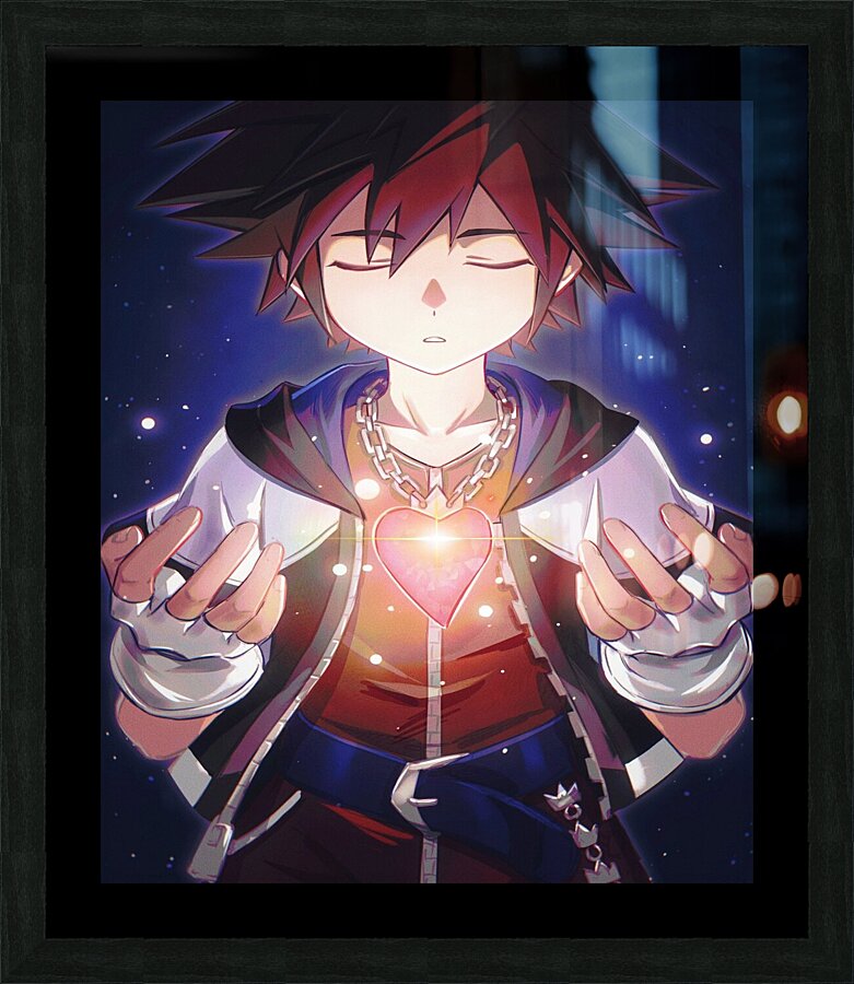 kingdom hearts Picture Frame print