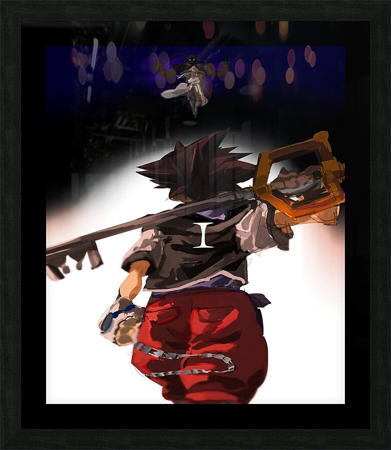 kingdom hearts Picture Frame print