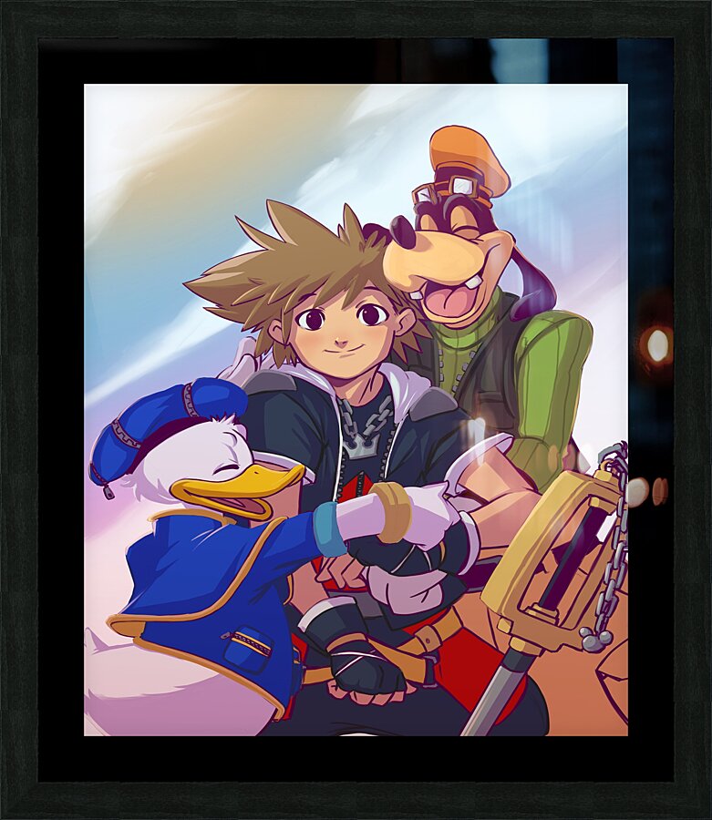 kingdom hearts Picture Frame print