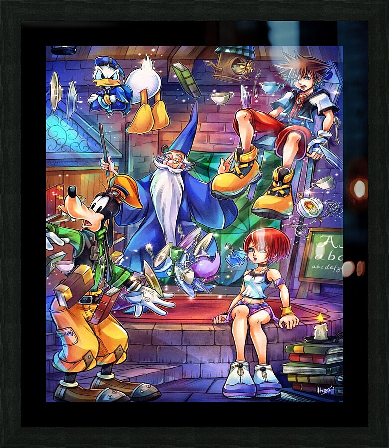 kingdom hearts Picture Frame print