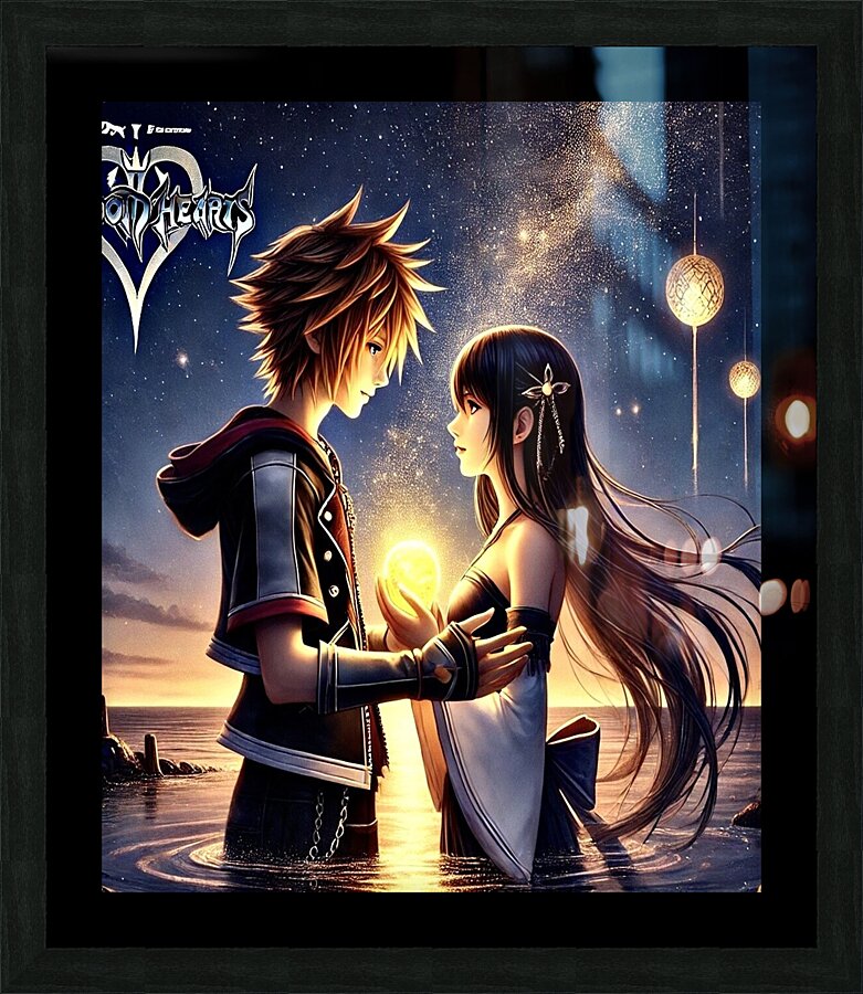 kingdom hearts Picture Frame print