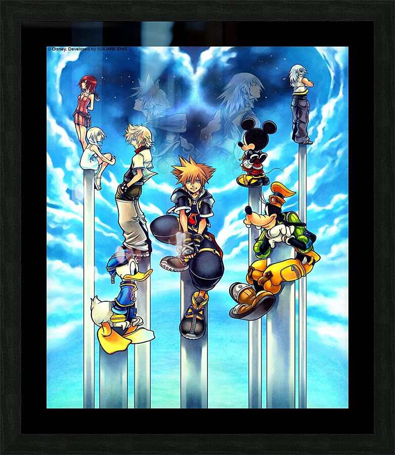 kingdom hearts Picture Frame print