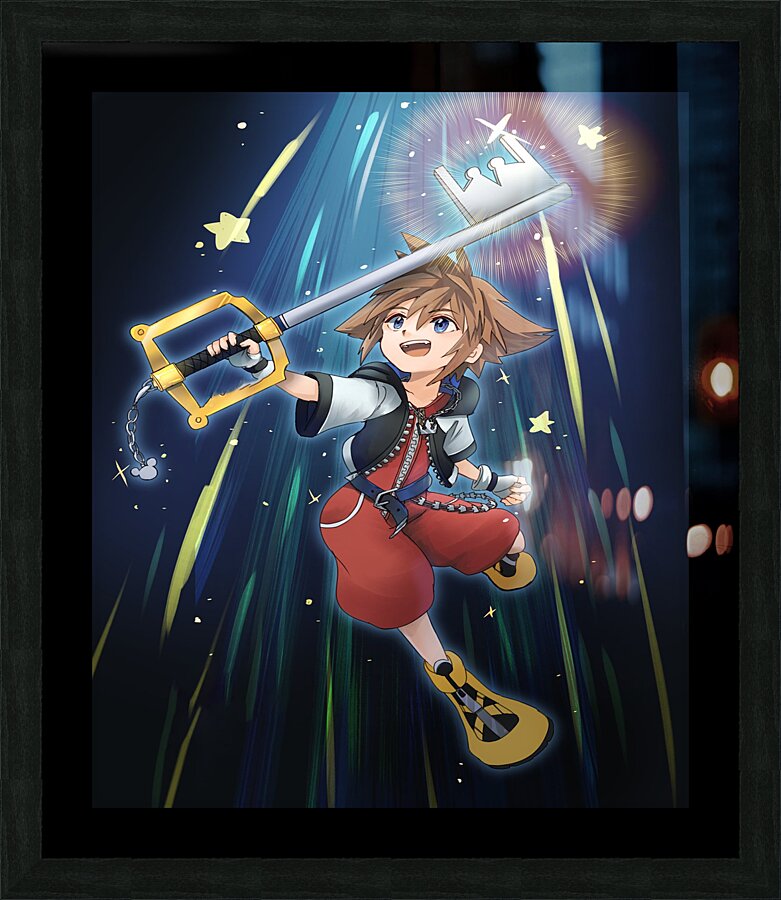 kingdom hearts Picture Frame print