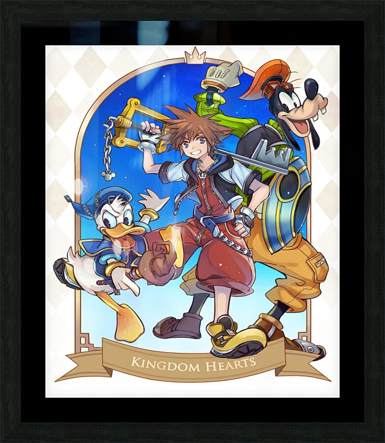 kingdom hearts Picture Frame print