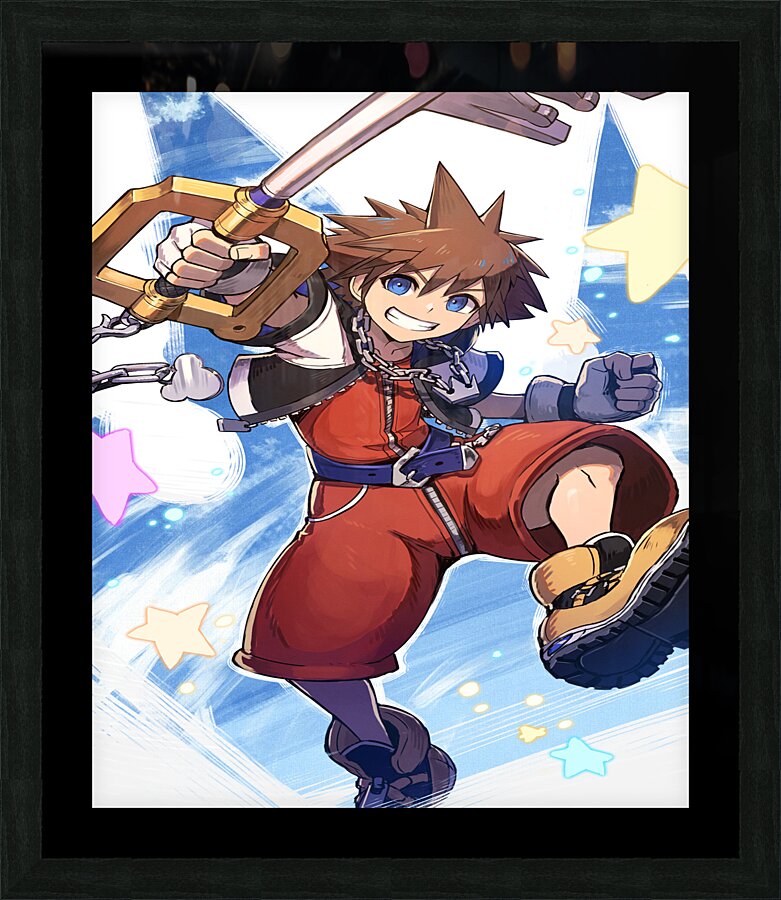 kingdom hearts Picture Frame print
