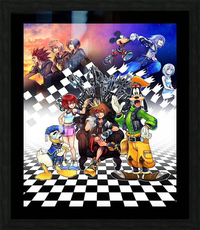 kingdom hearts Picture Frame print