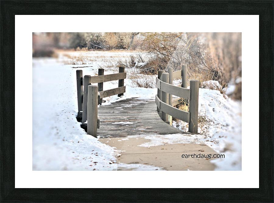 Lake Bridge Picture Frame print