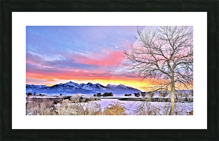 Winter Sunrise Picture Frame print