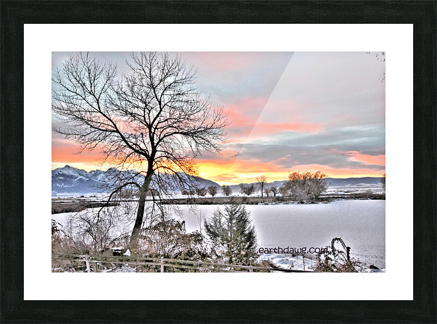 Montana Sunrise Picture Frame print
