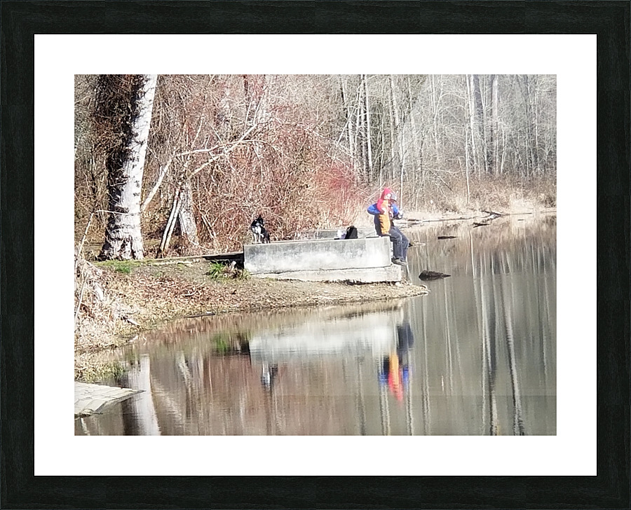 Lake Reflection Picture Frame print