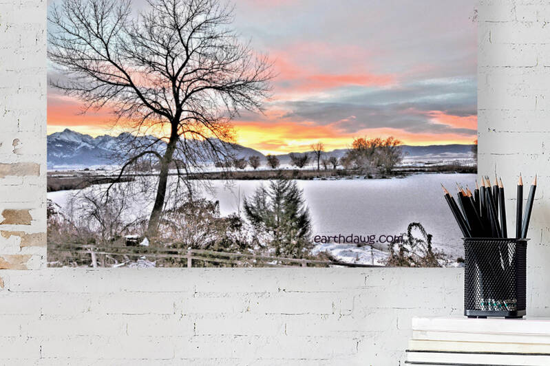 Montana Sunrise Reproduction