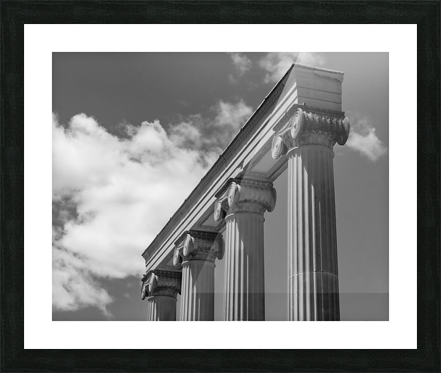 KIng West Columns Picture Frame print