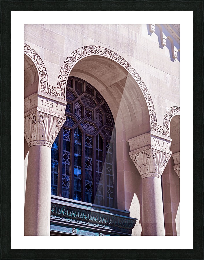 Foster Memorial Window Picture Frame print