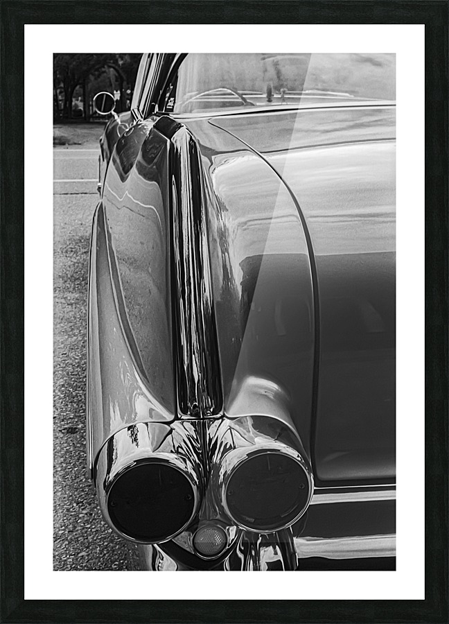 Chrome Sharkfin Picture Frame print