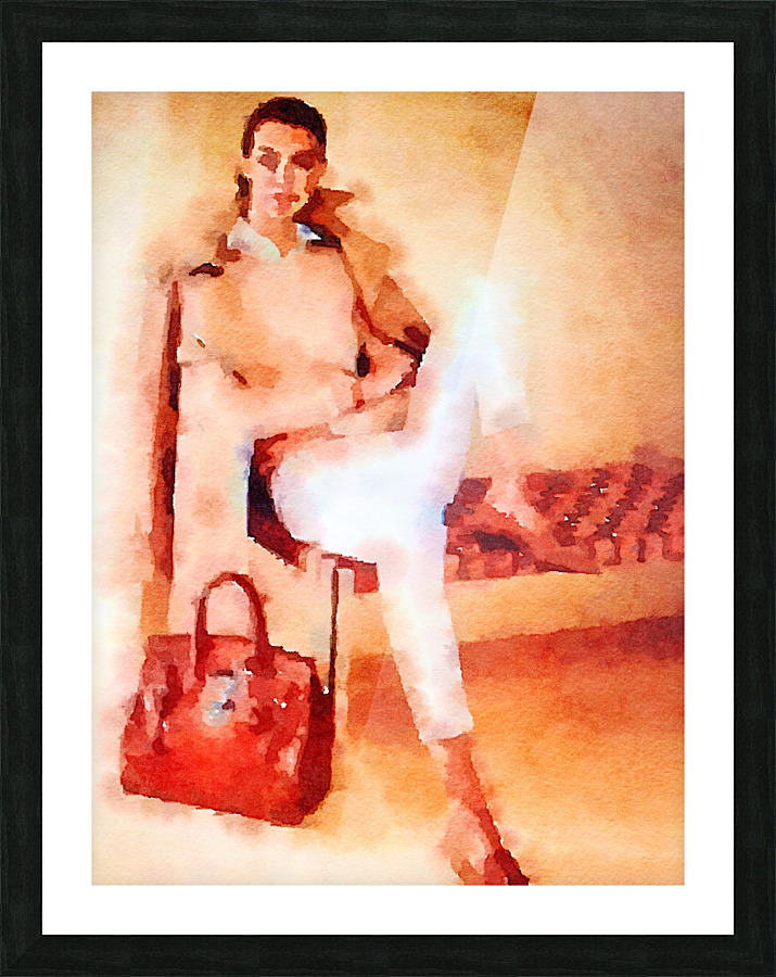 lady in waiting Picture Frame print