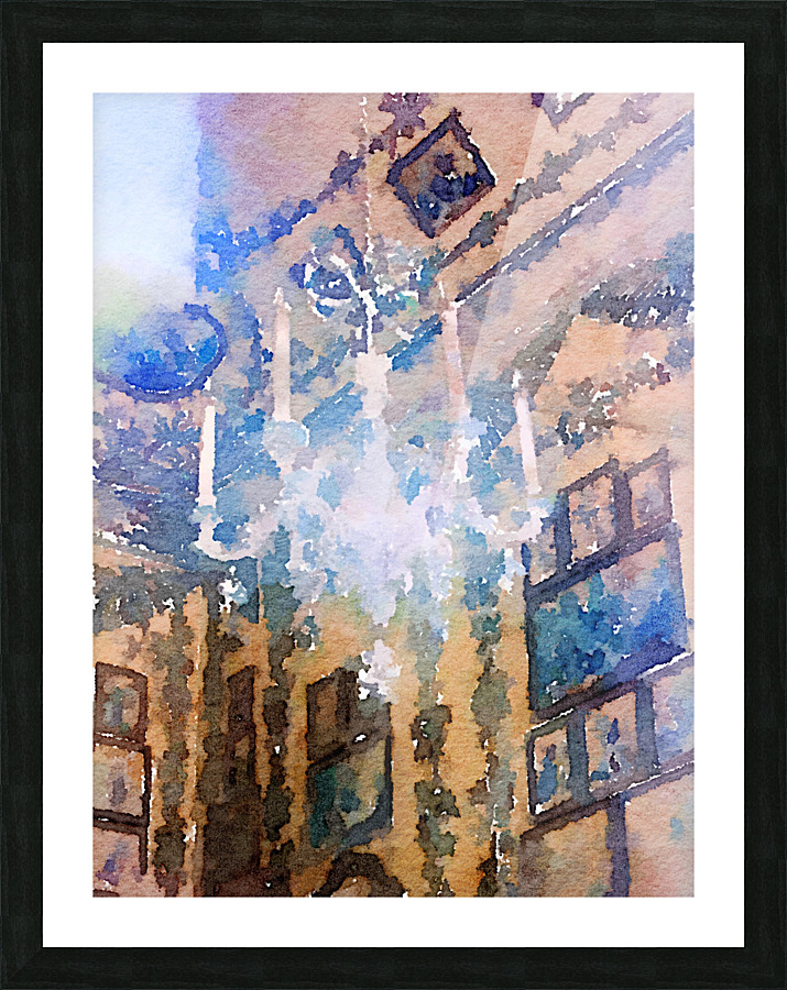 Chandelier Picture Frame print