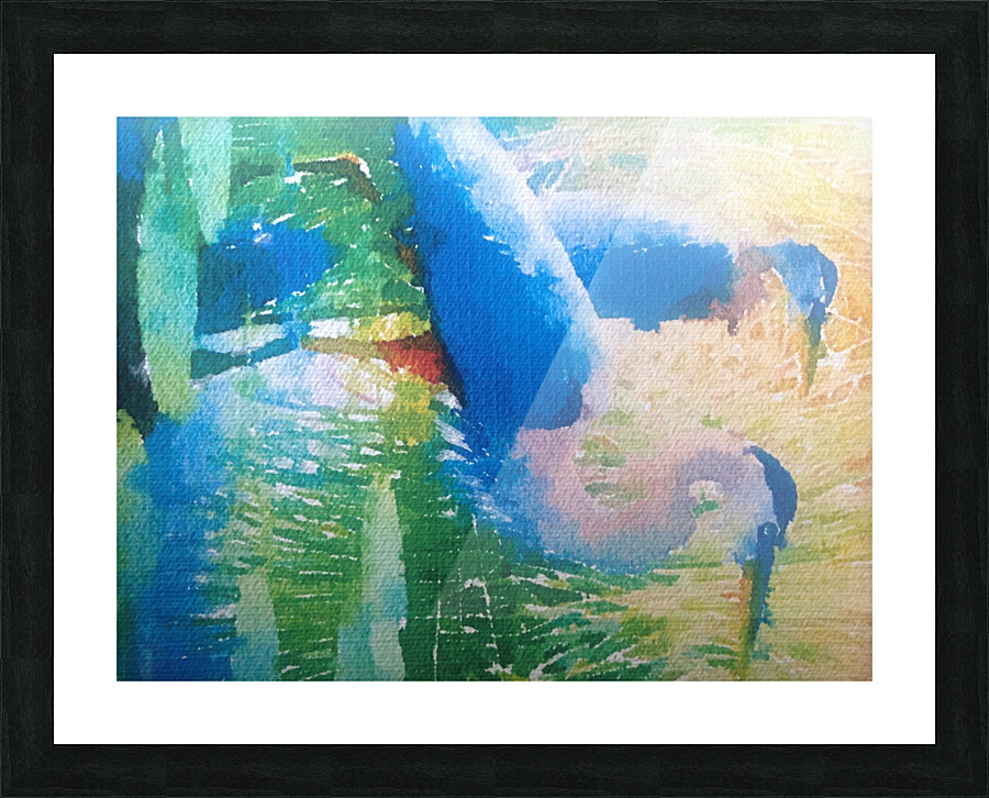 Herons Picture Frame print