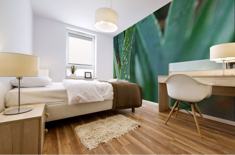 Rain and Grass Mural print