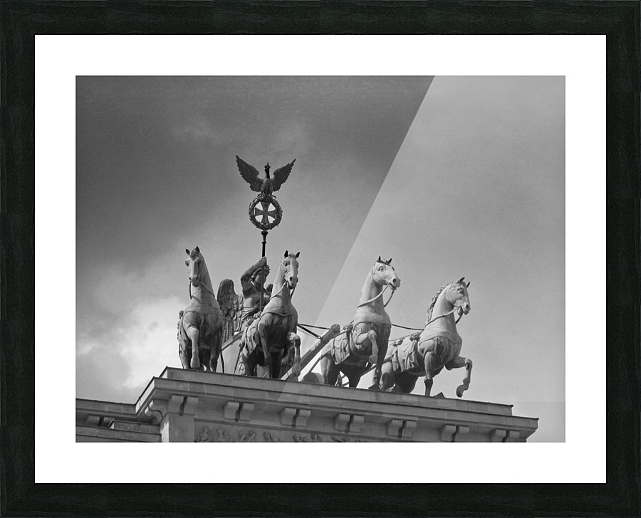 Brandenburg Gate Berlin Germany B&W Picture Frame print