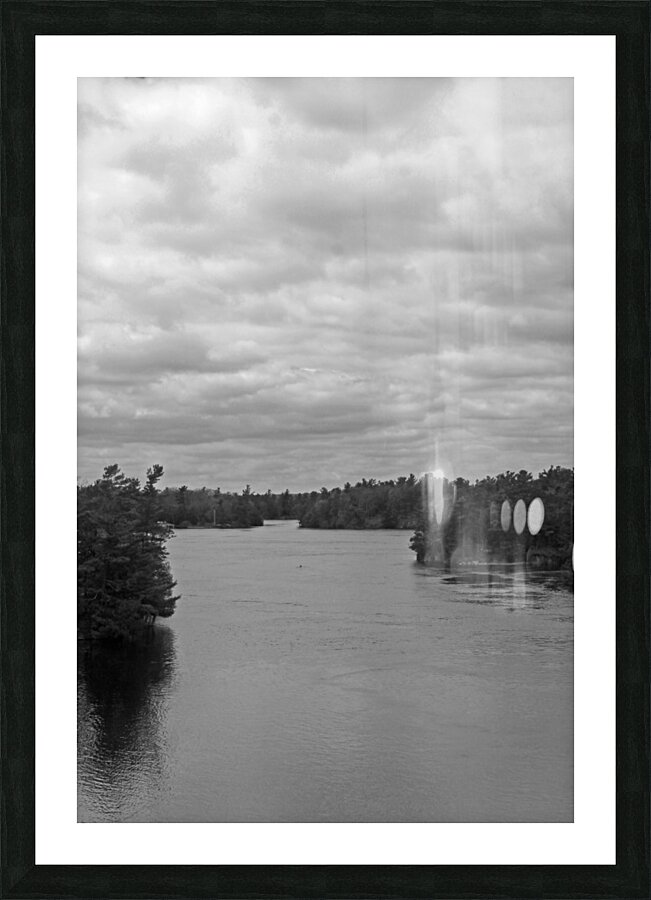 Never Ending Water B&W Picture Frame print