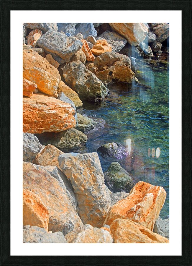 Resting Water - Belize Picture Frame print