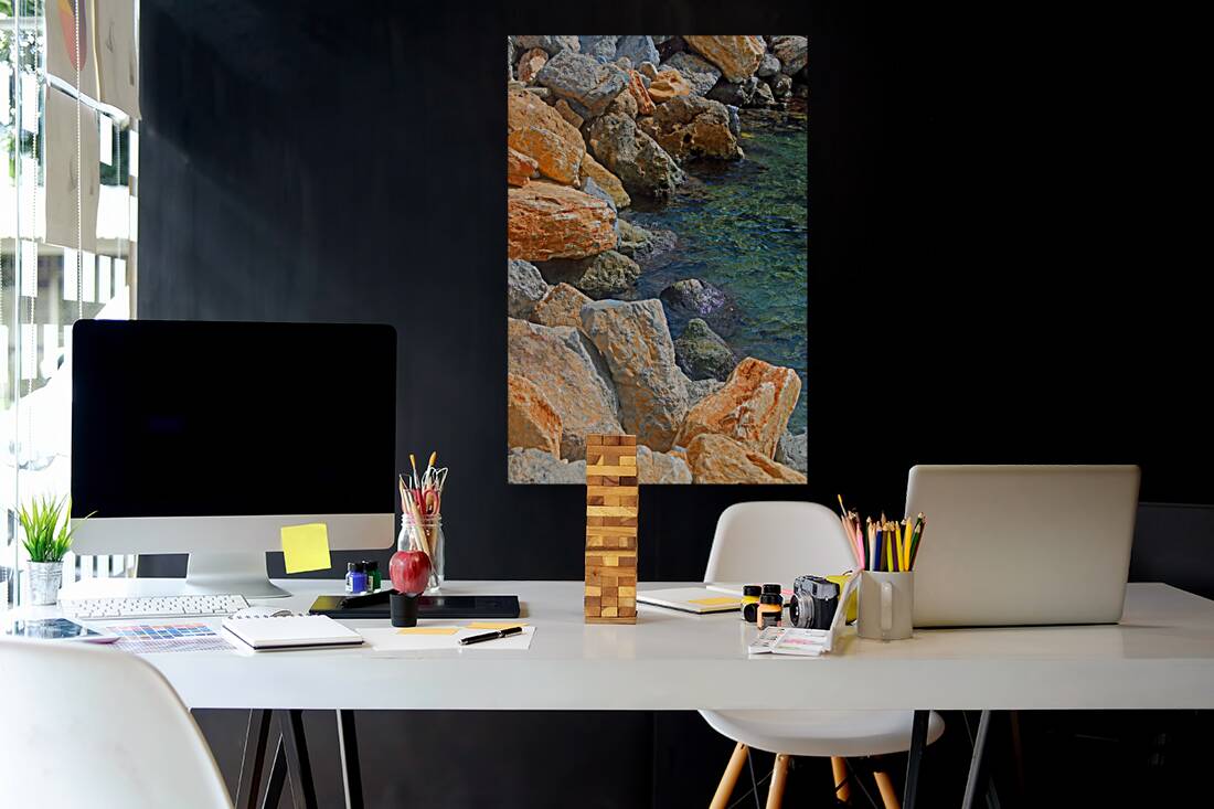 Resting Water - Belize Reproduction