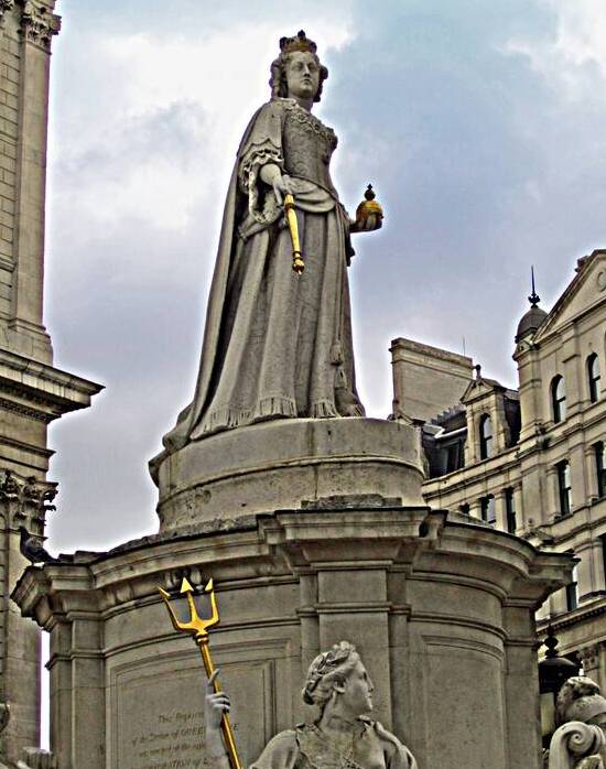 Queen Anne Statue in London England by Timeless Scenery Photography