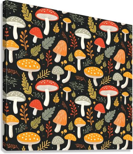 Toadstools and Mushrooms Canvas Print