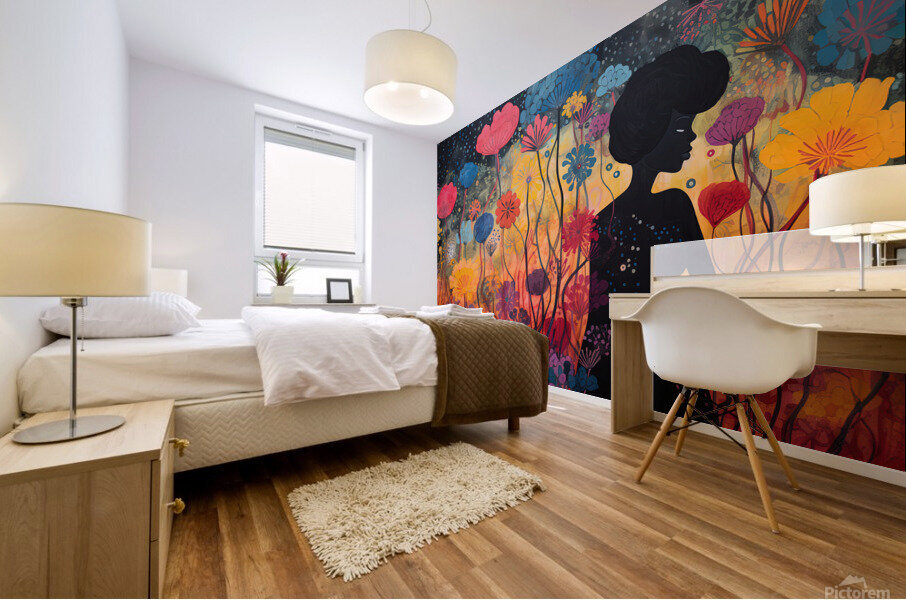 Walker in Summer Mural print
