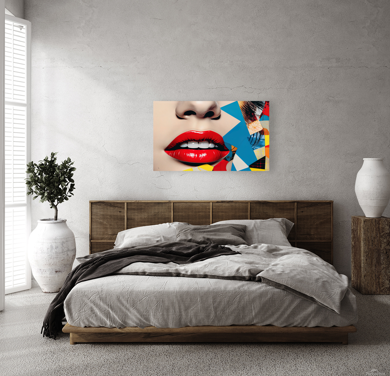 Pop Art Lips Reproduction