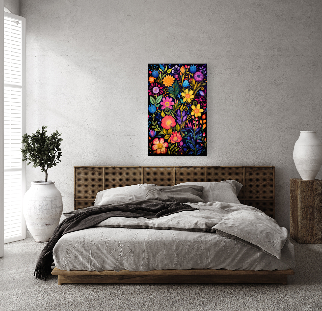 Night Flowers Reproduction