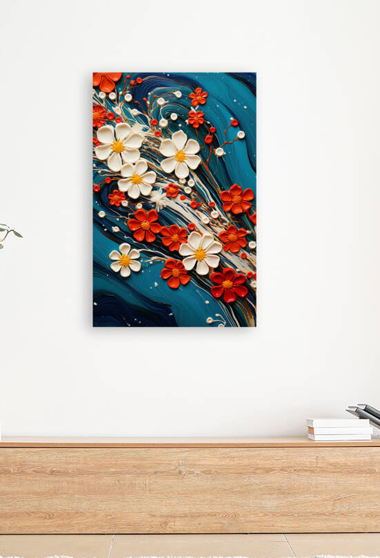 Flowers by Pollock by John D Williams