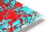 Abstract Expressionism Action on Red HD Metal print
