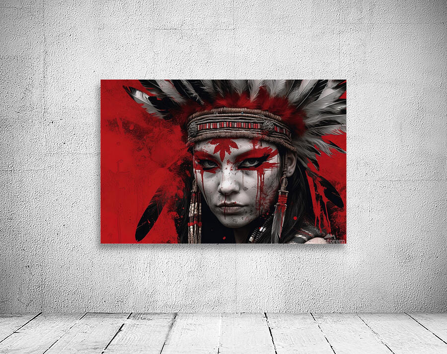 Black Red Nativepunk  1 Wall Preview