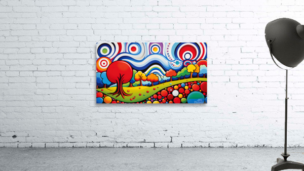 Pop Art Landscape Wall Preview